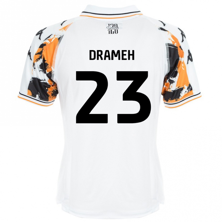 Kids Football Cody Drameh #23 White Away Jersey 2024/25 T-Shirt