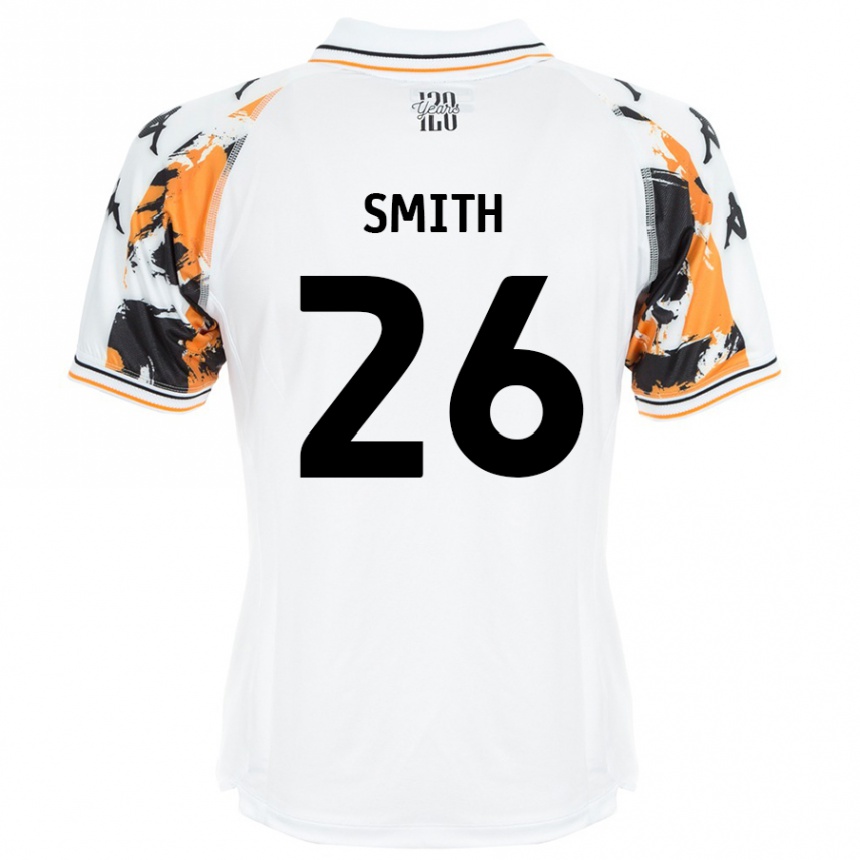 Kids Football Andy Smith #26 White Away Jersey 2024/25 T-Shirt