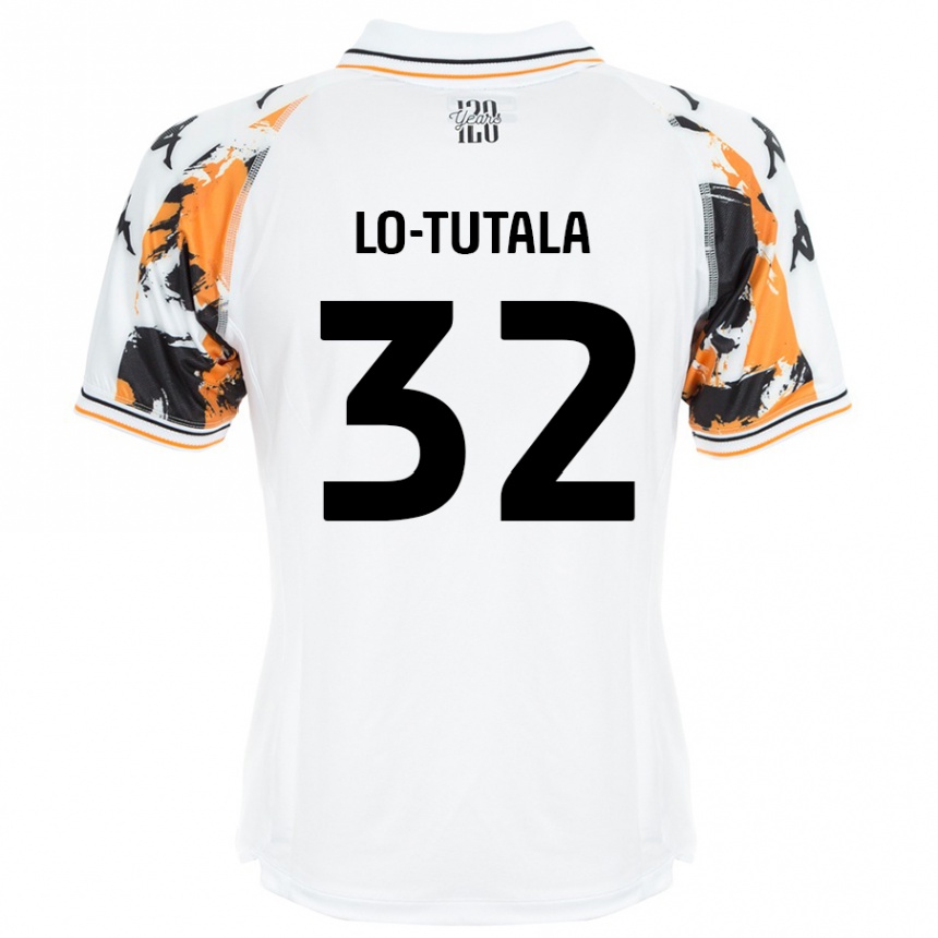 Kids Football Thimothée Lo-Tutala #32 White Away Jersey 2024/25 T-Shirt