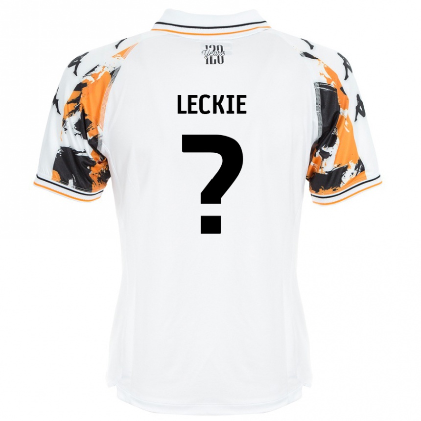 Kids Football Jack Leckie #0 White Away Jersey 2024/25 T-Shirt