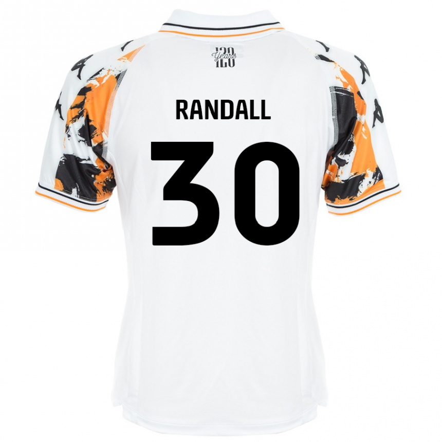 Kids Football Jennifer Randall #30 White Away Jersey 2024/25 T-Shirt