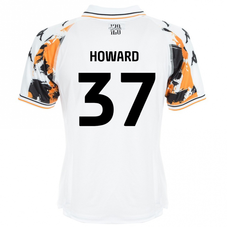 Kids Football Scarlet Howard #37 White Away Jersey 2024/25 T-Shirt