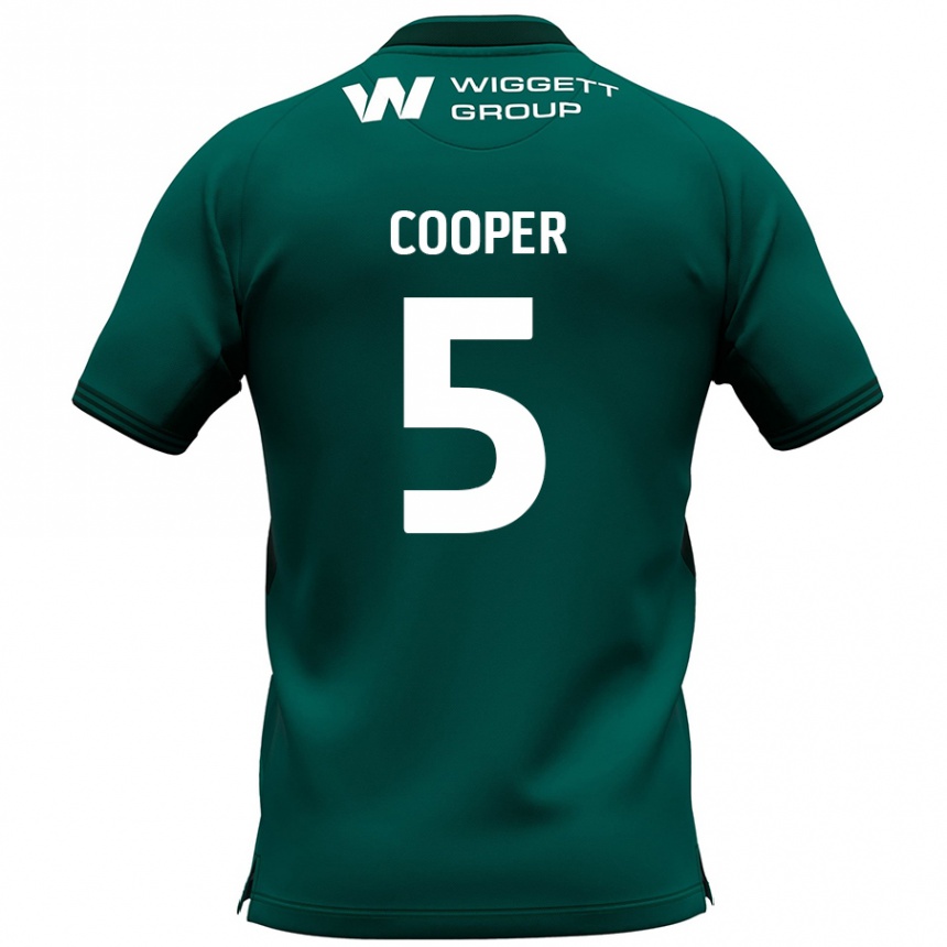 Kids Football Jake Cooper #5 Green Away Jersey 2024/25 T-Shirt