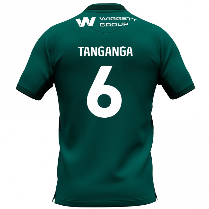 Kids Football Japhet Tanganga #6 Green Away Jersey 2024/25 T-Shirt