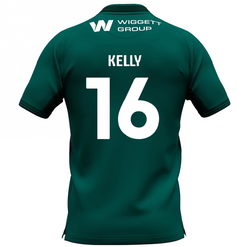 Kids Football Daniel Kelly #16 Green Away Jersey 2024/25 T-Shirt