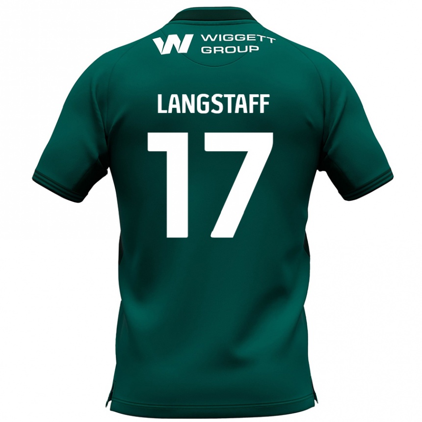 Kids Football Macaulay Langstaff #17 Green Away Jersey 2024/25 T-Shirt