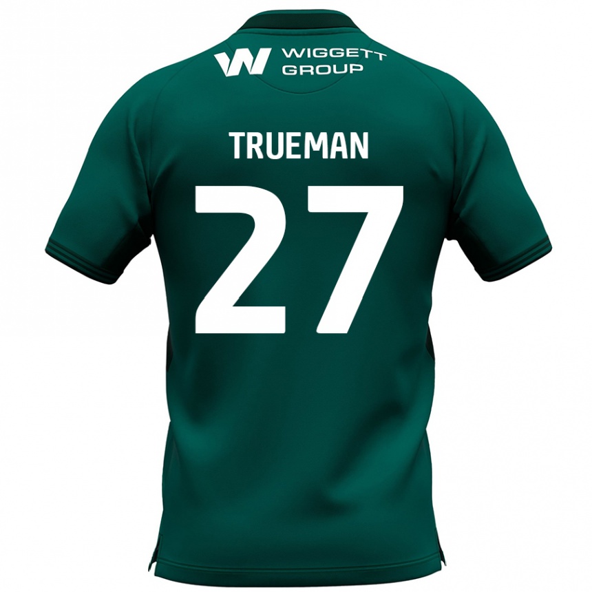 Kids Football Connal Trueman #27 Green Away Jersey 2024/25 T-Shirt