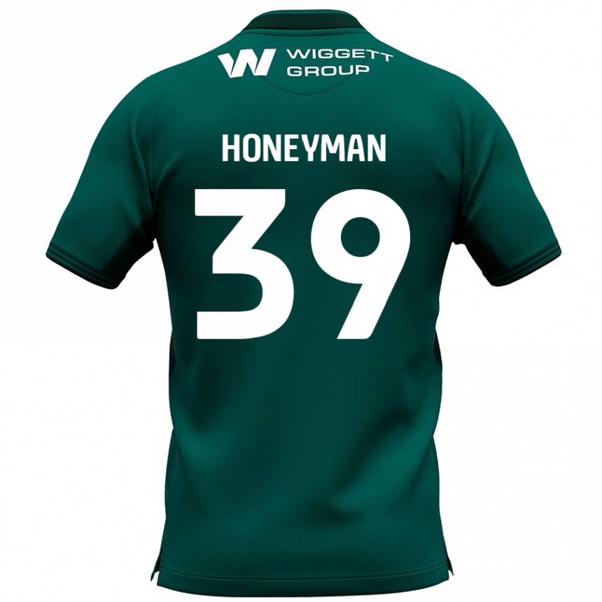 Kids Football George Honeyman #39 Green Away Jersey 2024/25 T-Shirt