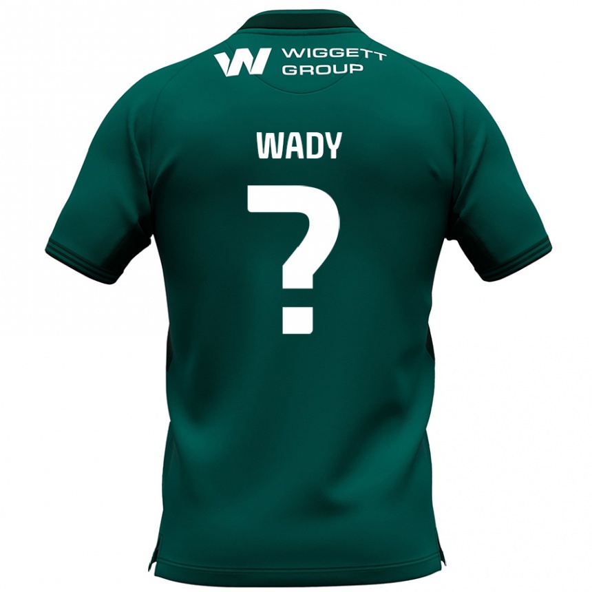 Kids Football Ethan Wady #0 Green Away Jersey 2024/25 T-Shirt