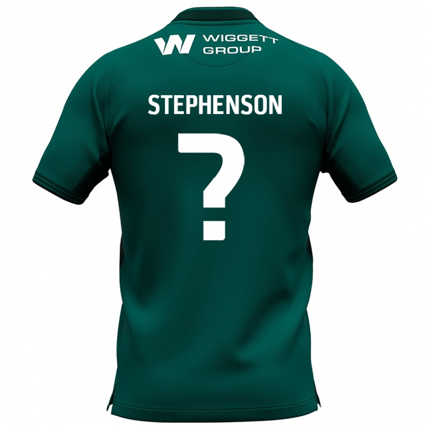 Kids Football Joshua Stephenson #0 Green Away Jersey 2024/25 T-Shirt