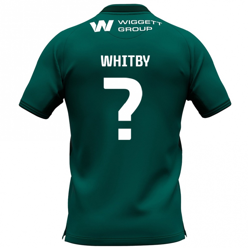 Kids Football Oliver Whitby #0 Green Away Jersey 2024/25 T-Shirt