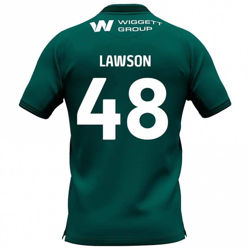 Kids Football Sha'mar Lawson #48 Green Away Jersey 2024/25 T-Shirt