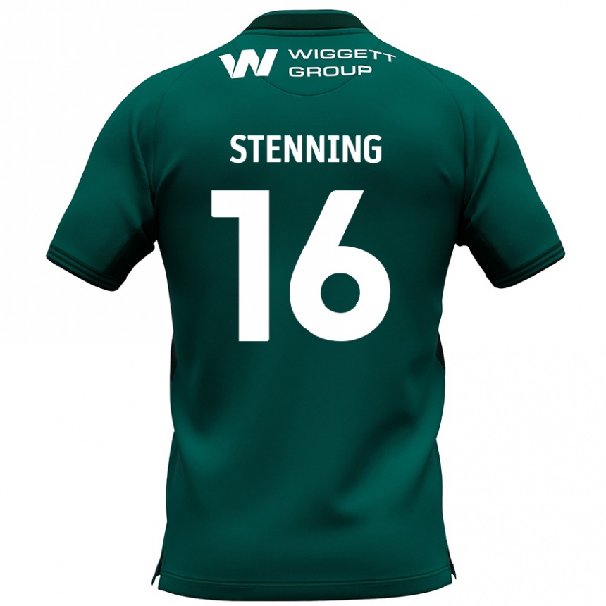 Kids Football Ellie Stenning #16 Green Away Jersey 2024/25 T-Shirt