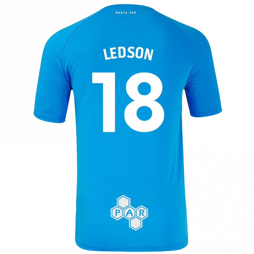 Kids Football Ryan Ledson #18 Sky Blue Away Jersey 2024/25 T-Shirt