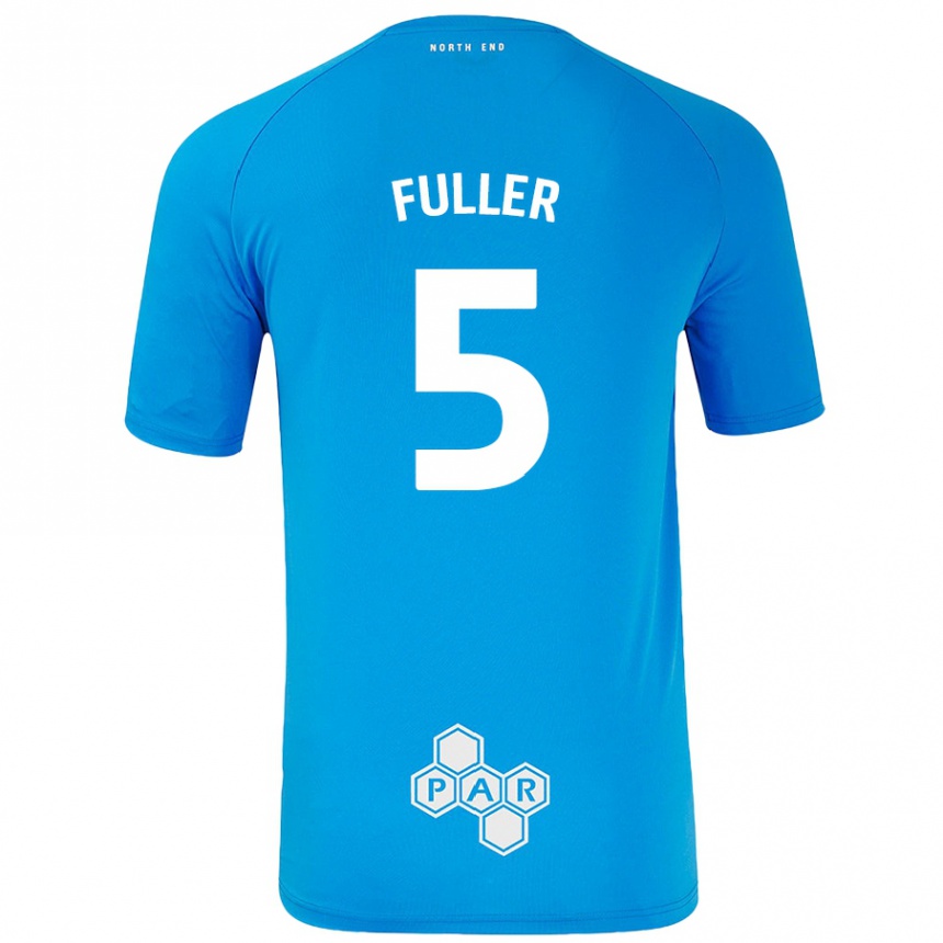 Kids Football Olivia Fuller #5 Sky Blue Away Jersey 2024/25 T-Shirt