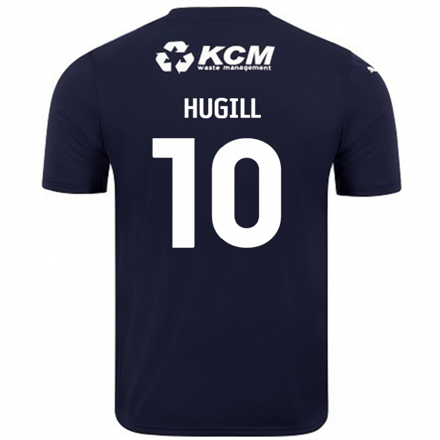 Kids Football Jordan Hugill #10 Navy Blue Away Jersey 2024/25 T-Shirt