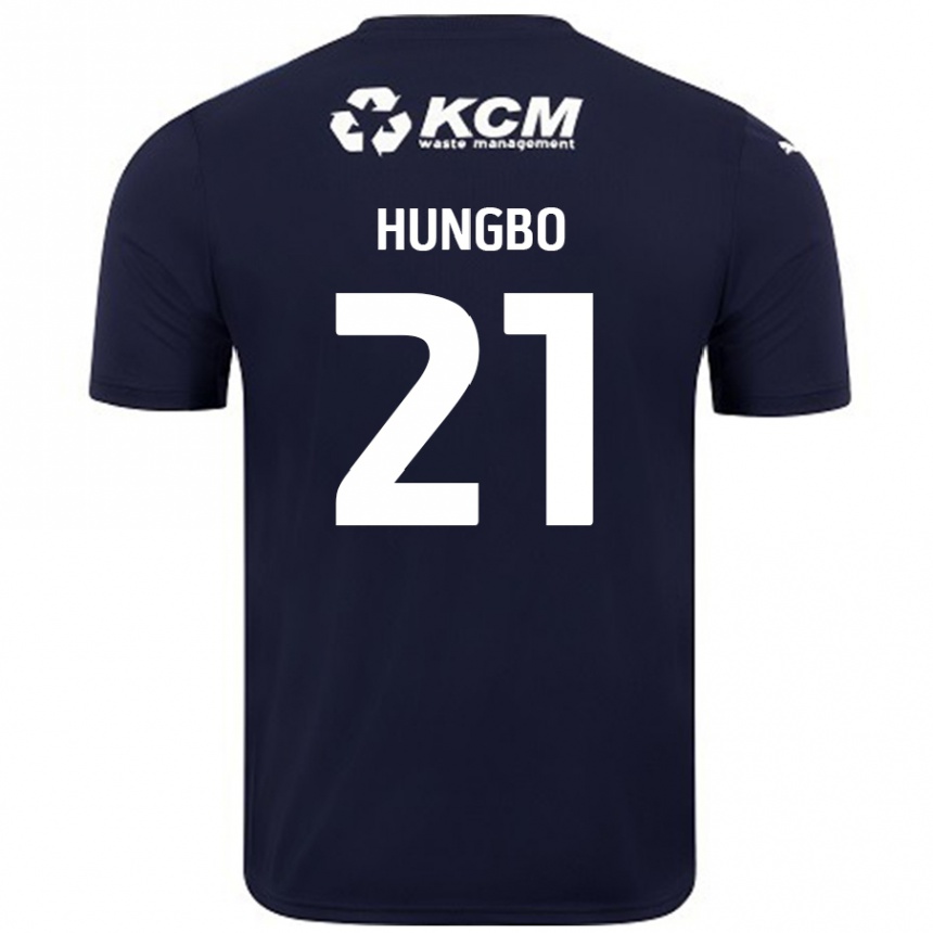 Kids Football Joseph Hungbo #21 Navy Blue Away Jersey 2024/25 T-Shirt