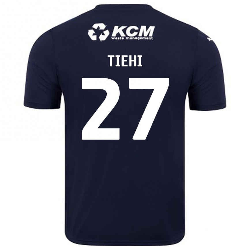 Kids Football Christ Tiehi #27 Navy Blue Away Jersey 2024/25 T-Shirt