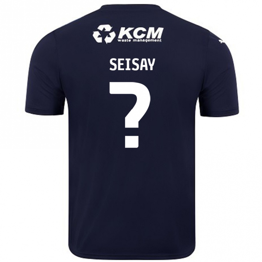 Kids Football Hamid Seisay #0 Navy Blue Away Jersey 2024/25 T-Shirt