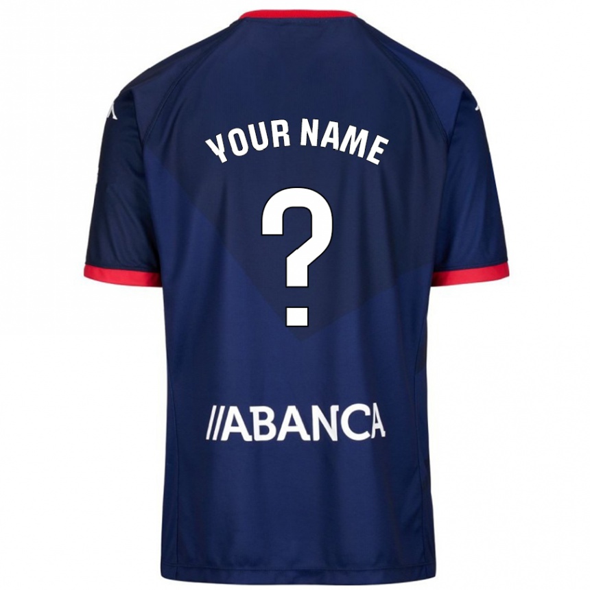 Kids Football Your Name #0 Navy Blue Away Jersey 2024/25 T-Shirt