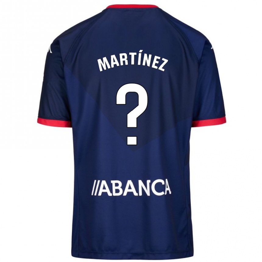 Kids Football Pablo Martínez #4 Navy Blue Away Jersey 2024/25 T-Shirt