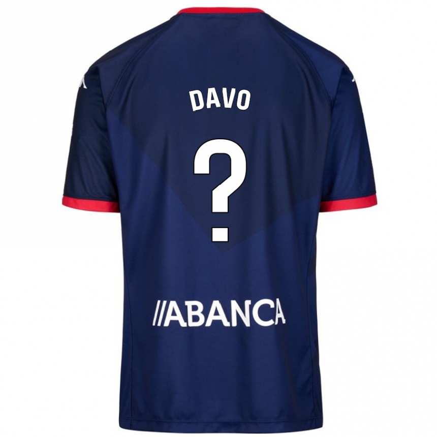 Kids Football Davo #11 Navy Blue Away Jersey 2024/25 T-Shirt