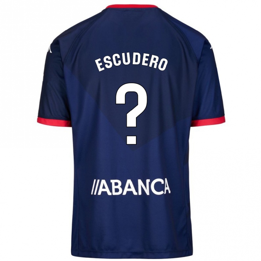 Kids Football Sergio Escudero #18 Navy Blue Away Jersey 2024/25 T-Shirt