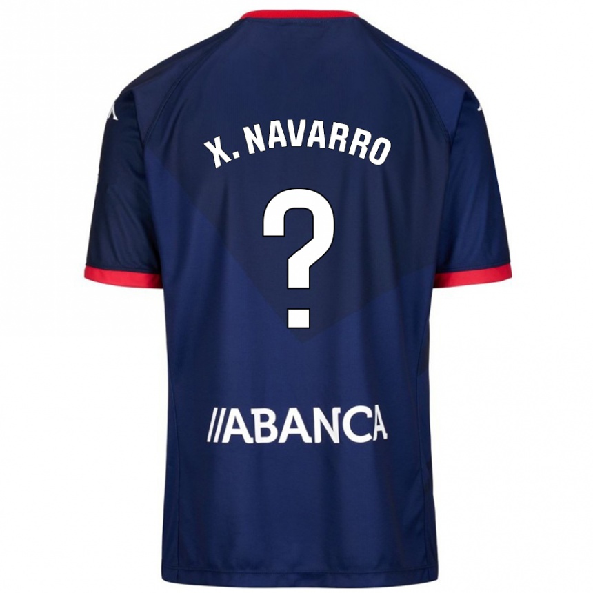 Kids Football Ximo Navarro #23 Navy Blue Away Jersey 2024/25 T-Shirt