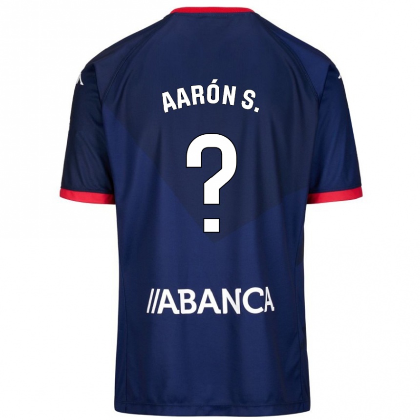 Kids Football Aarón Sánchez #0 Navy Blue Away Jersey 2024/25 T-Shirt