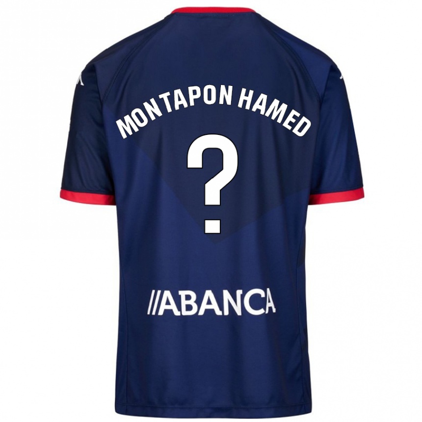 Kids Football Fadil Montapon Hamed #0 Navy Blue Away Jersey 2024/25 T-Shirt