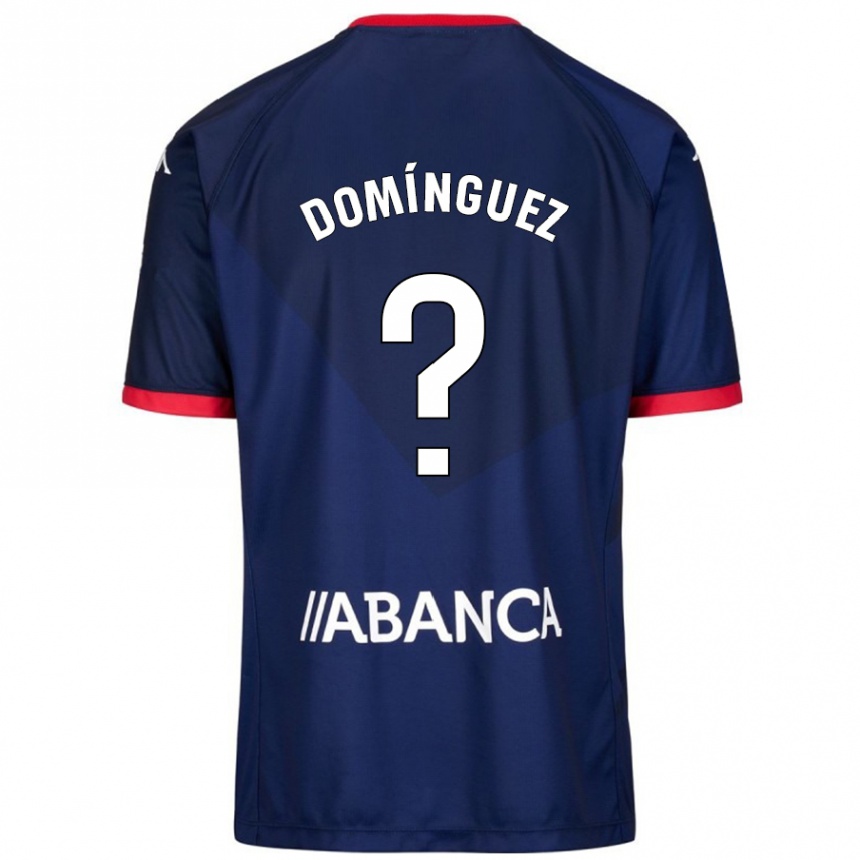 Kids Football David Domínguez #0 Navy Blue Away Jersey 2024/25 T-Shirt