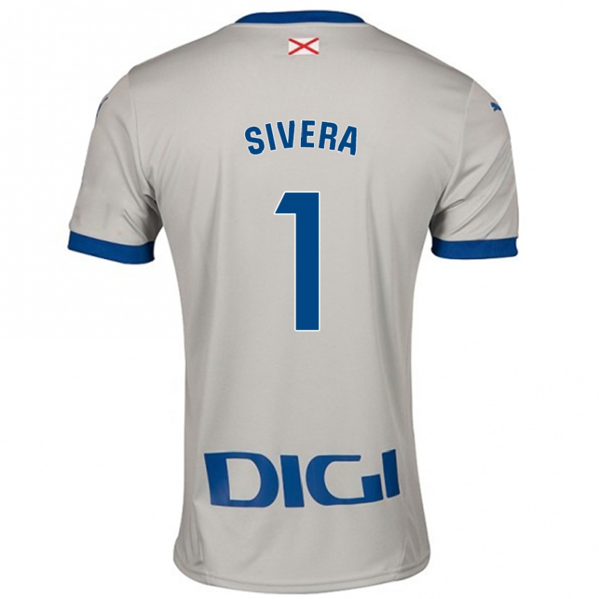 Kids Football Antonio Sivera #1 Light Gray Away Jersey 2024/25 T-Shirt