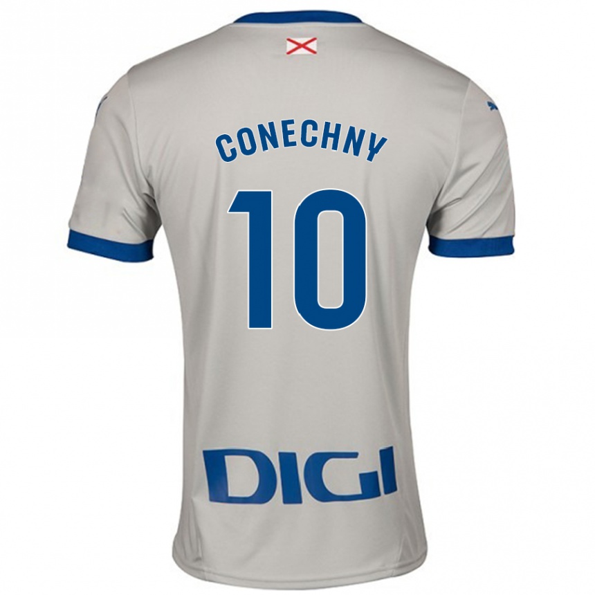 Kids Football Tomás Conechny #10 Light Gray Away Jersey 2024/25 T-Shirt