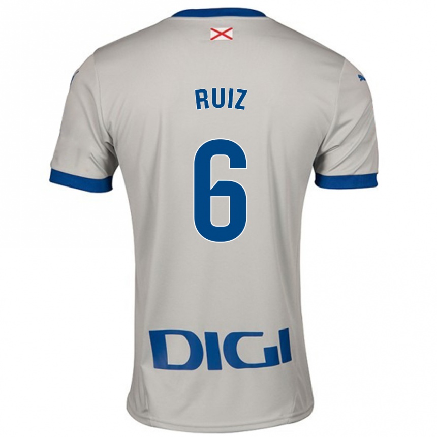 Kids Football Markel Ruiz #6 Light Gray Away Jersey 2024/25 T-Shirt