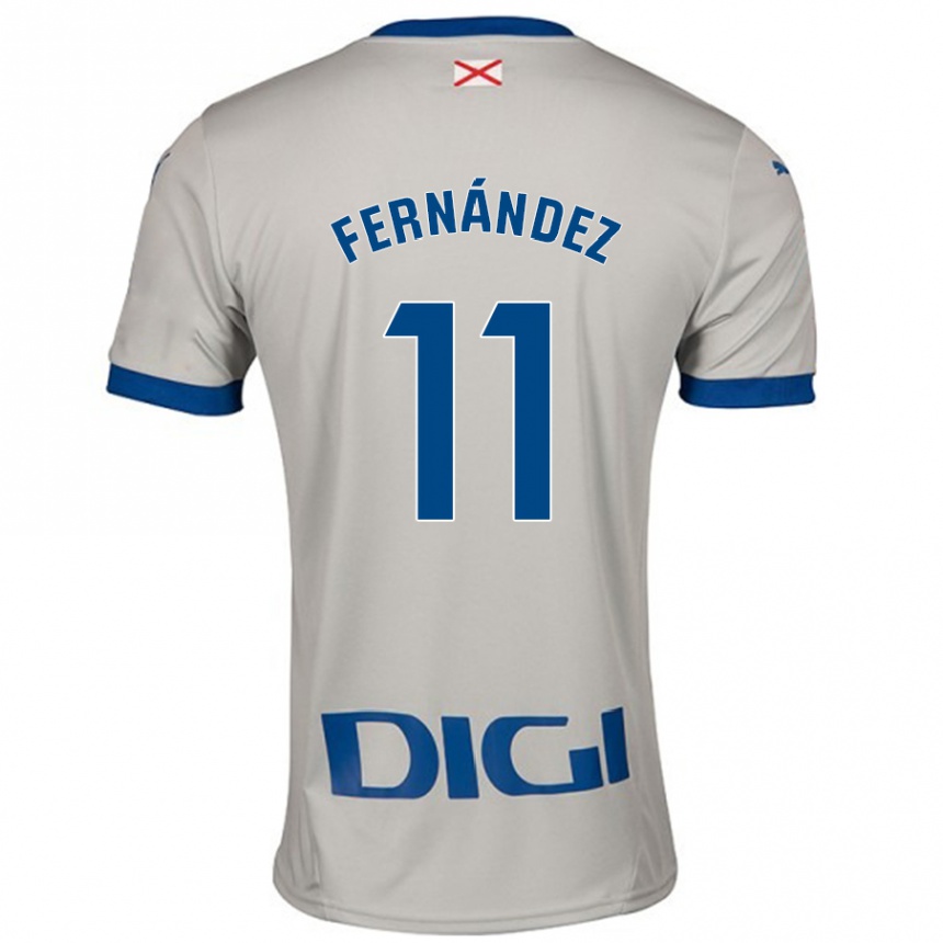 Kids Football Imanol Fernández #11 Light Gray Away Jersey 2024/25 T-Shirt