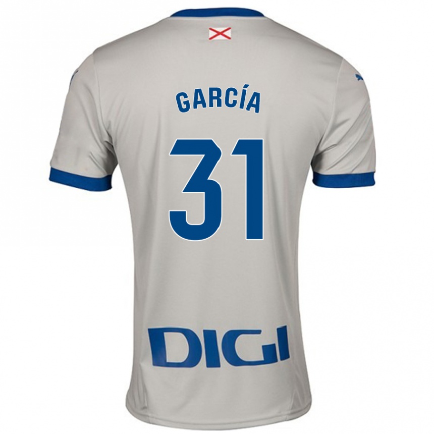 Kids Football Gaizka García #31 Light Gray Away Jersey 2024/25 T-Shirt