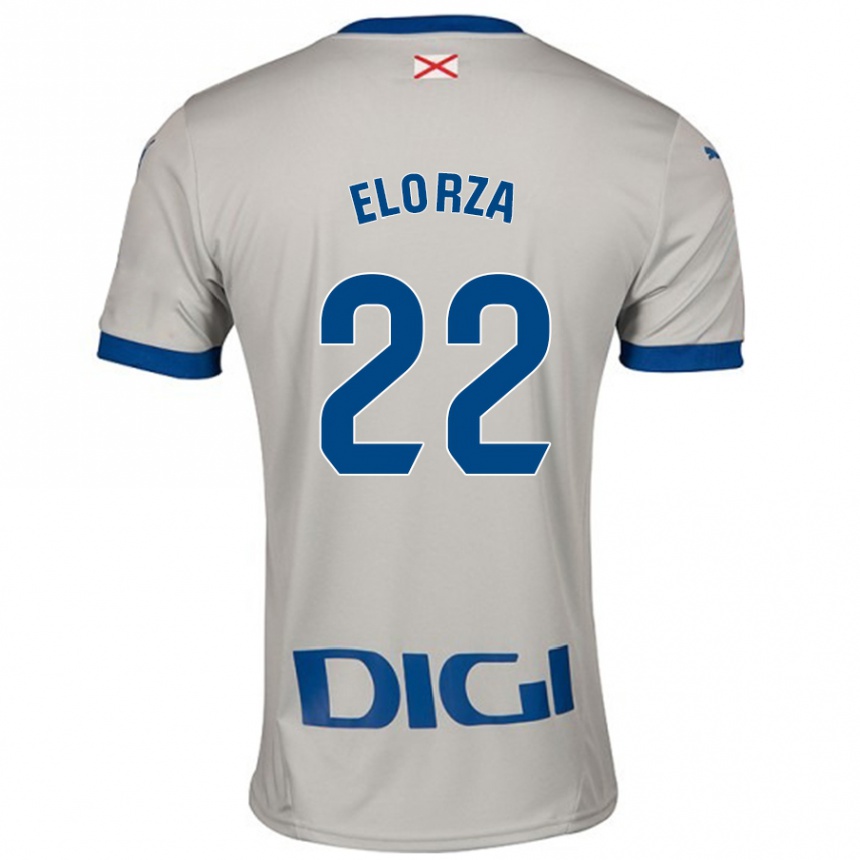 Kids Football Sheila Elorza #22 Light Gray Away Jersey 2024/25 T-Shirt