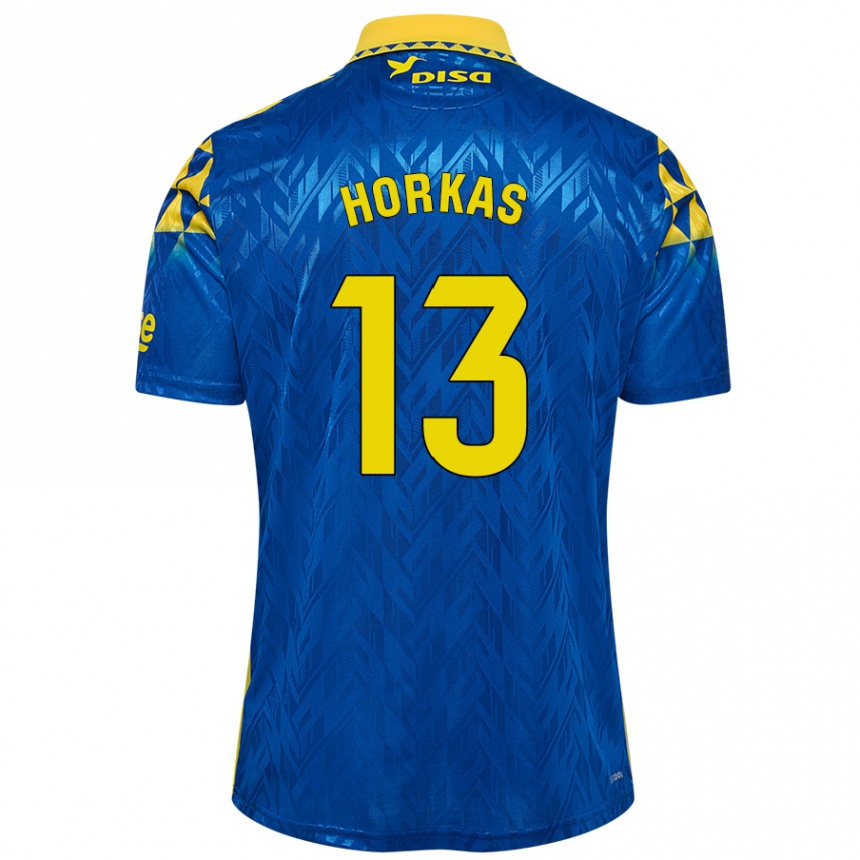 Kids Football Dinko Horkas #13 Blue Yellow Away Jersey 2024/25 T-Shirt