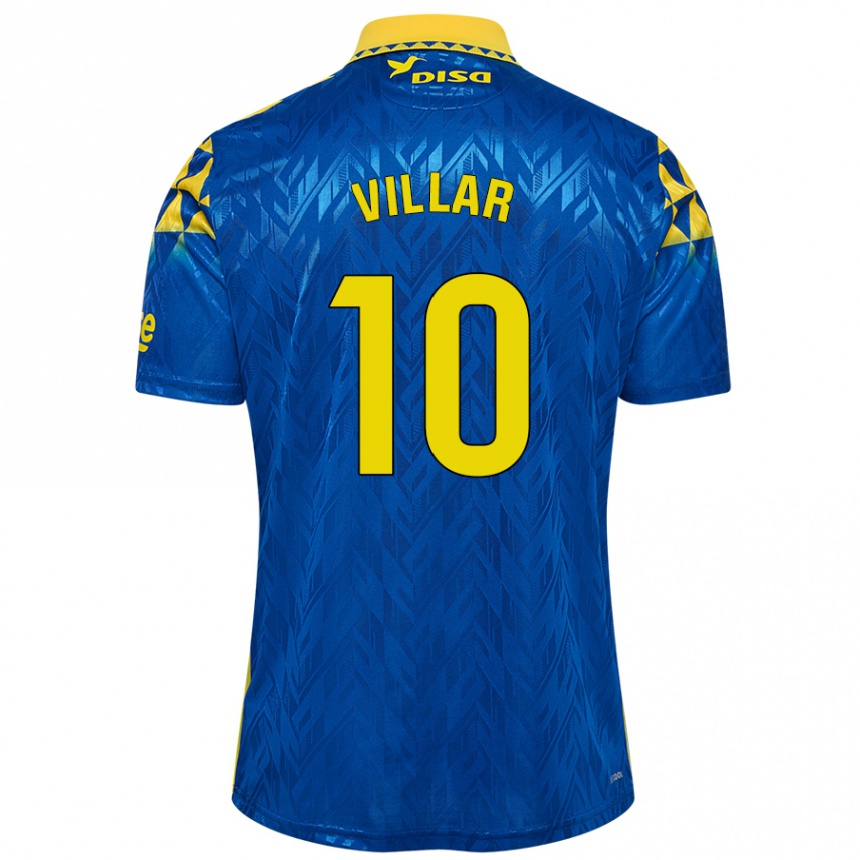 Kids Football Andy Villar #10 Blue Yellow Away Jersey 2024/25 T-Shirt