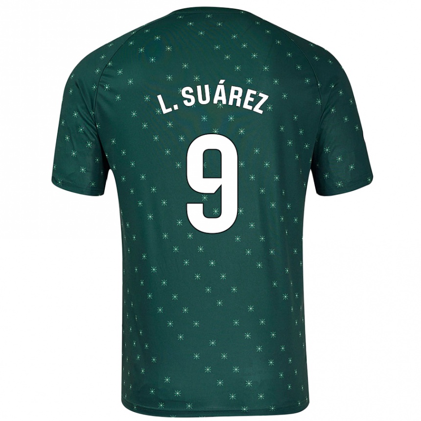 Kids Football Luis Suárez #9 Dark Green Away Jersey 2024/25 T-Shirt