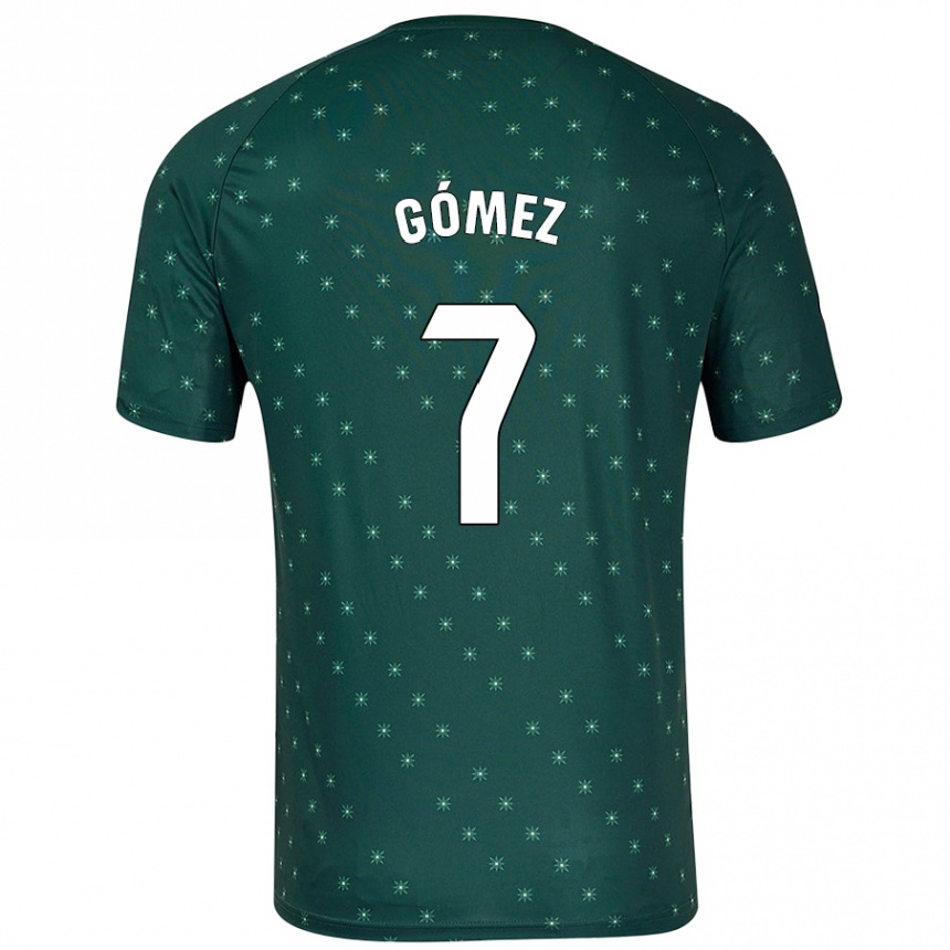 Kids Football Valen Gómez #7 Dark Green Away Jersey 2024/25 T-Shirt