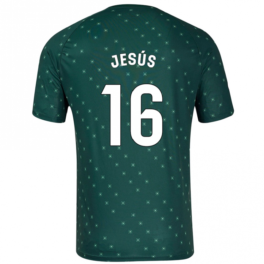 Kids Football Antonio Jesús #16 Dark Green Away Jersey 2024/25 T-Shirt