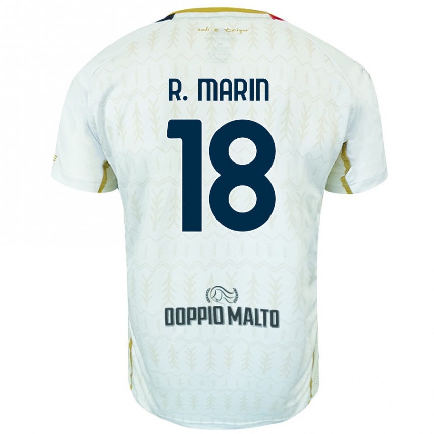 Kids Football Răzvan Marin #18 White Away Jersey 2024/25 T-Shirt