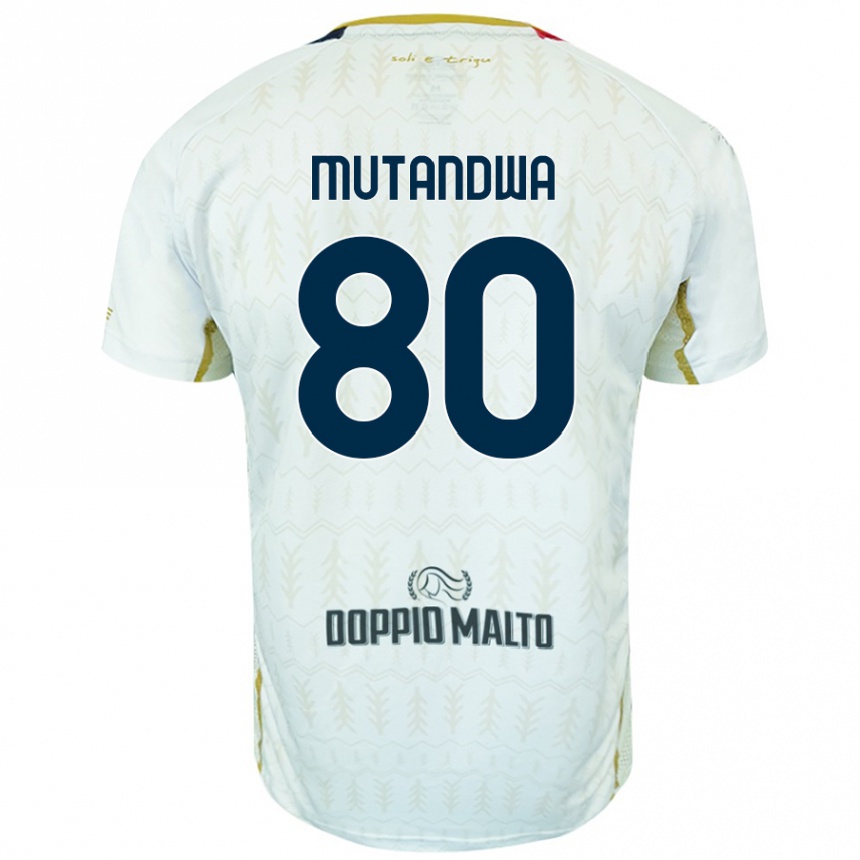 Kids Football Kingstone Mutandwa #80 White Away Jersey 2024/25 T-Shirt