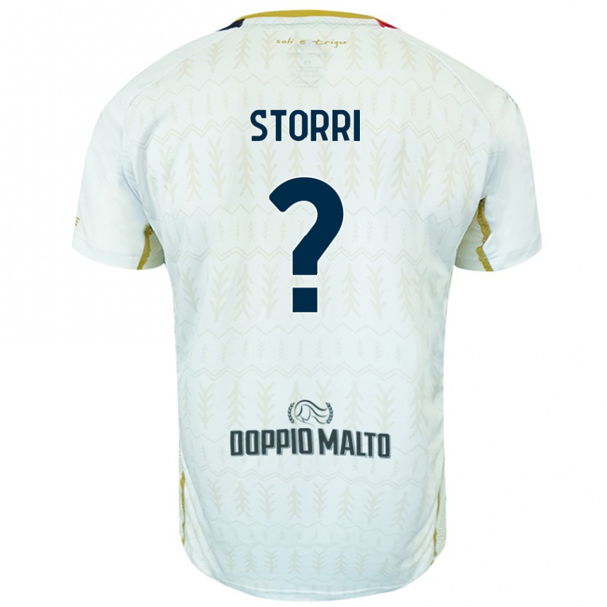 Kids Football Leonardo Storri #0 White Away Jersey 2024/25 T-Shirt