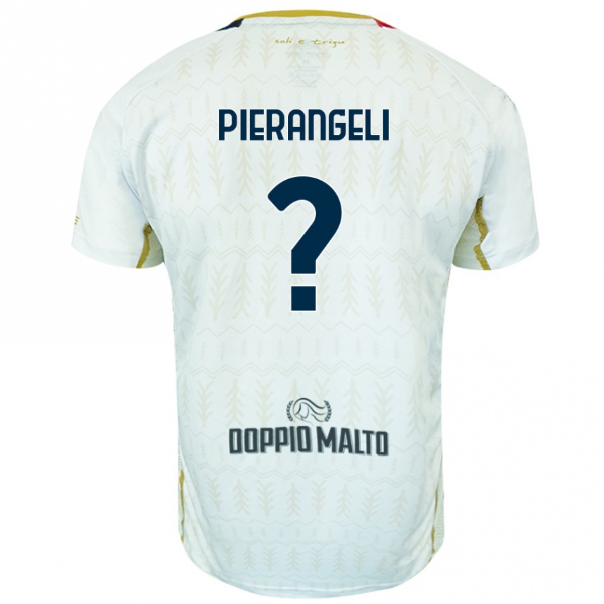 Kids Football Luis Pierangeli #0 White Away Jersey 2024/25 T-Shirt