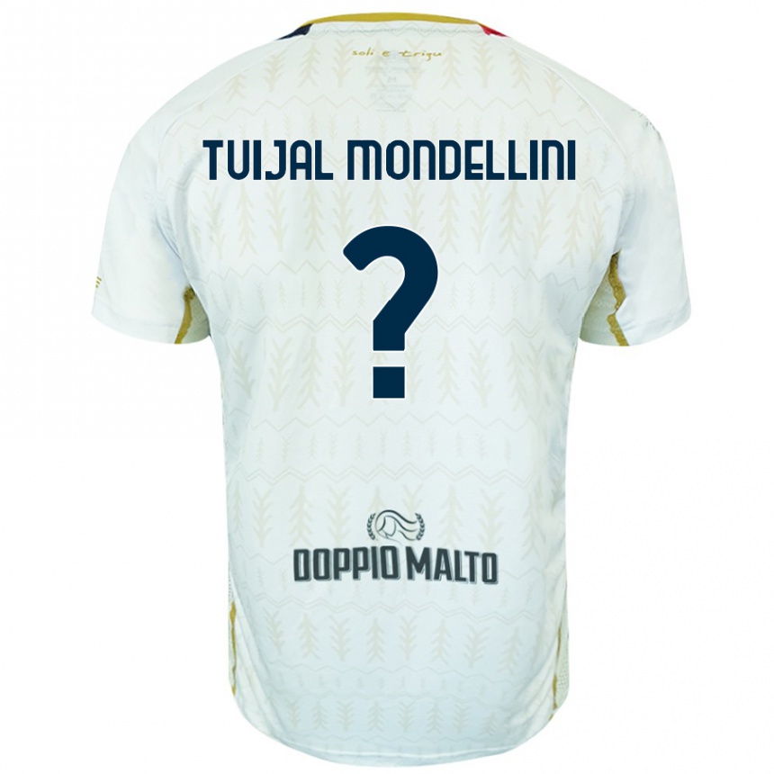 Kids Football Luca Tuijal Mondellini #0 White Away Jersey 2024/25 T-Shirt