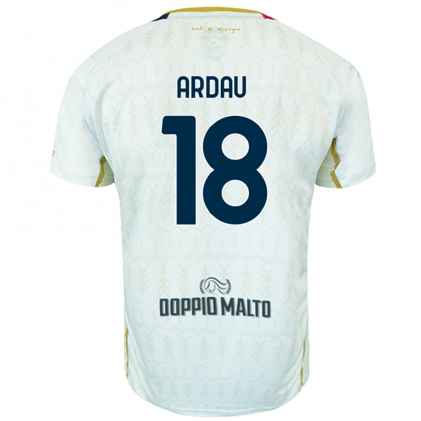 Kids Football Samuel Ardau #18 White Away Jersey 2024/25 T-Shirt