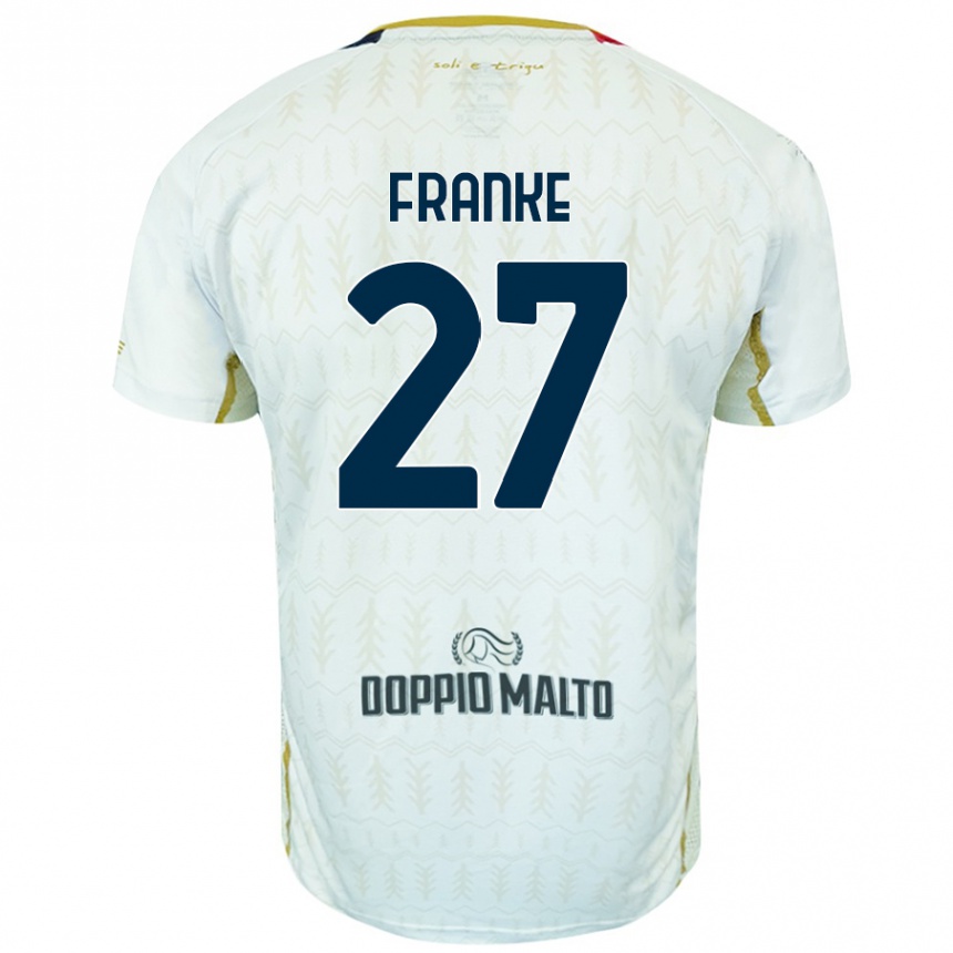 Kids Football Antoni Franke #27 White Away Jersey 2024/25 T-Shirt