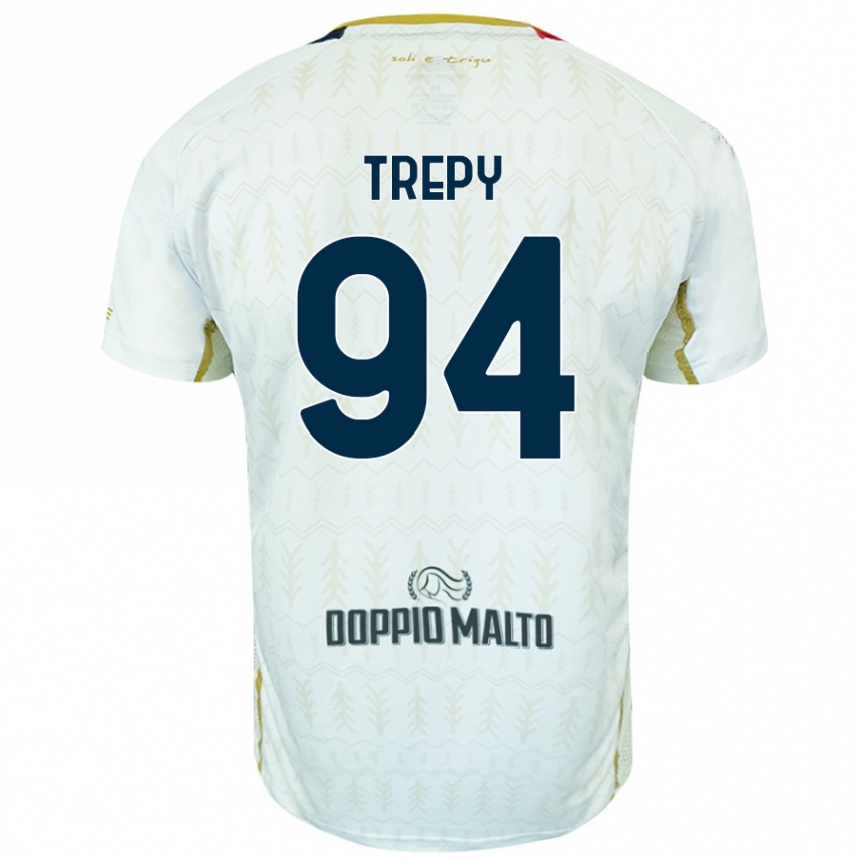 Kids Football Yael Trepy #94 White Away Jersey 2024/25 T-Shirt